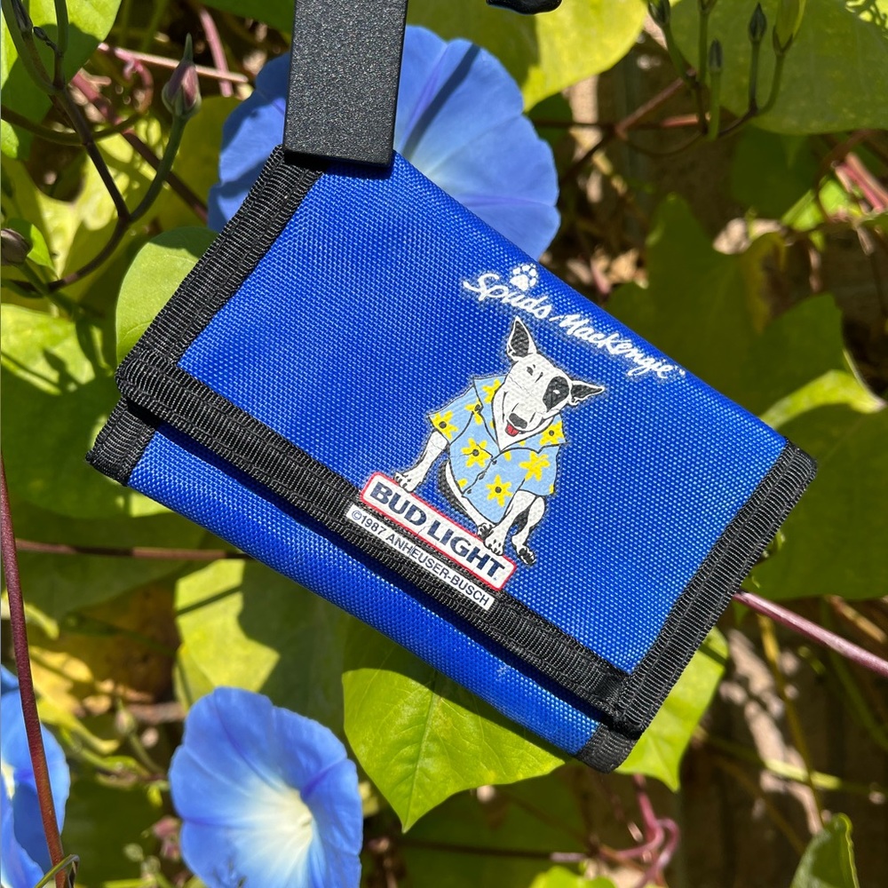 Bud Light Spuds MacKenzie Vintage Budweiser Dog ANHEUSER-BUSCH 80s Beer Wallet
